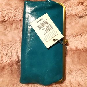 HOBO INTERNATIONAL Leather Clutch Double Frame Wallet~NWT!